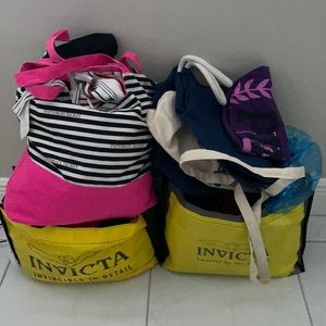 3 bags of clothes